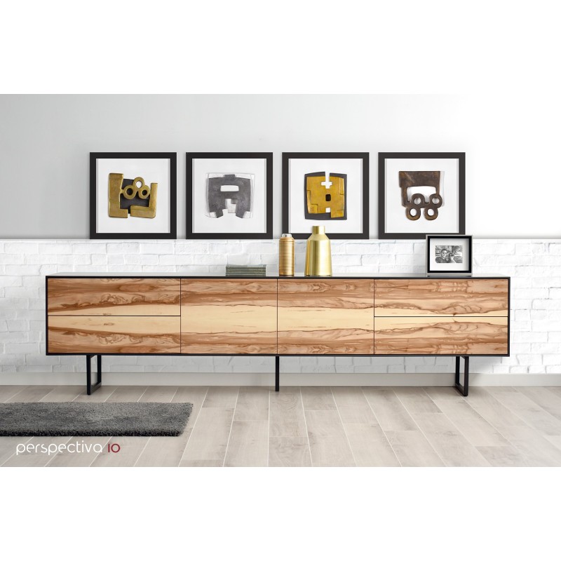 Chida 01 Oro-Pizarra Marco Lacado Blanco